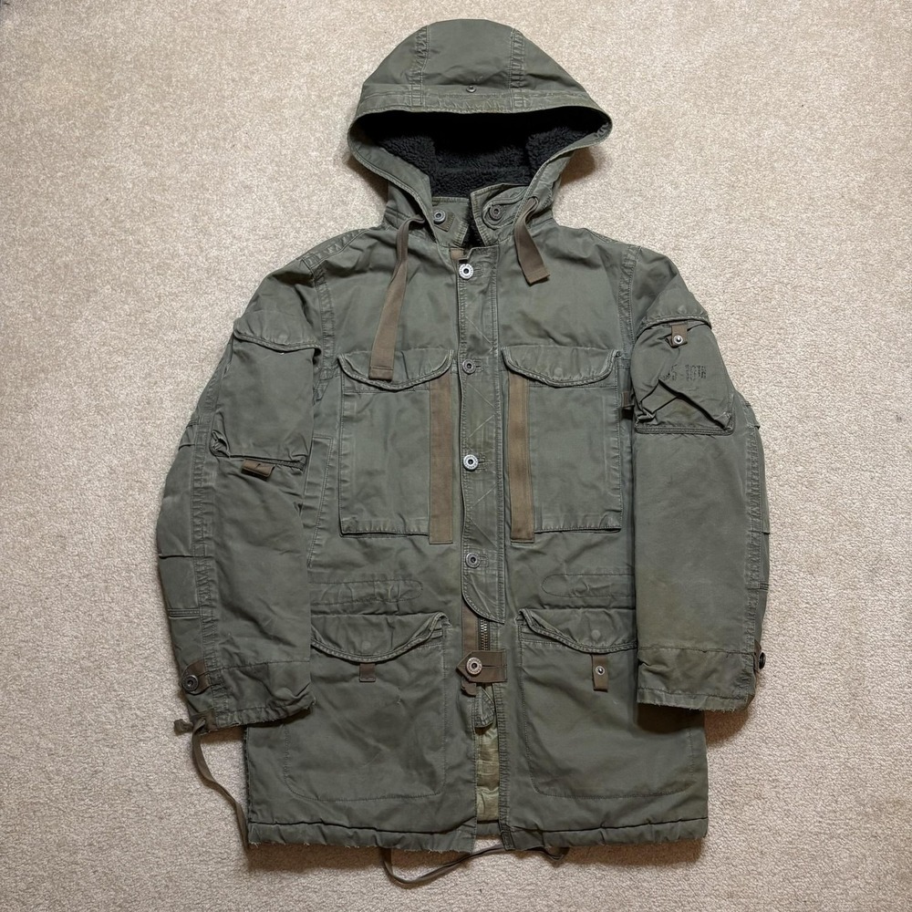 GAP Olive Green Military Field Parka Jacket with Hood